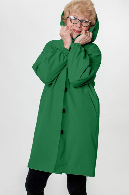 Leydie™ | Water Resistant Oversized Hooded Windbreaker Rain Jacket