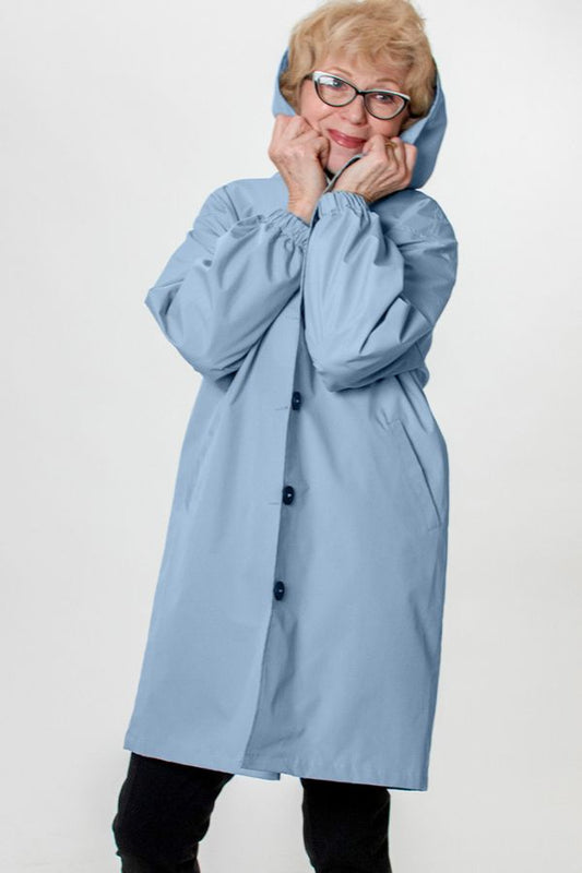 Leydie™ | Water Resistant Oversized Hooded Windbreaker Rain Jacket