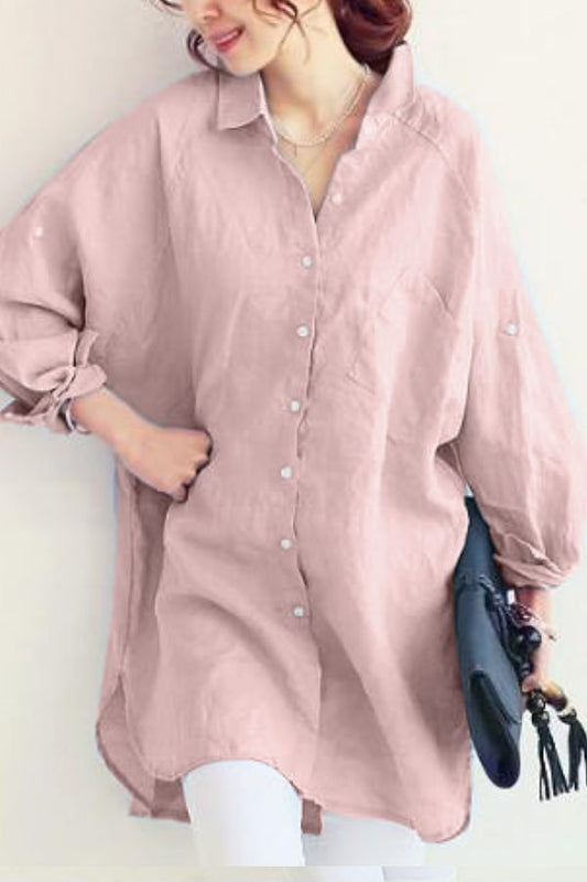 Audrey™ | Oversized Linen Shirt